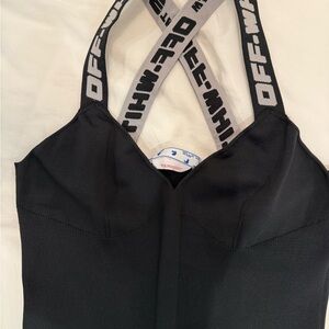 Off-White Black body-con dress